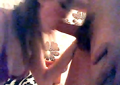 I am spell bound watching that blonde coed suck her lover's meat stick