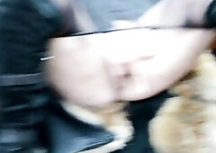 Met a charming stranger on the road and enticed her into sex in the car. We drove into the forest and the hotty showed her large squirt... The beauty 