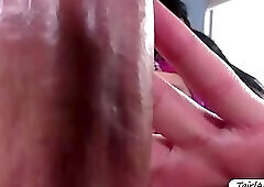 Gorgeous Ts Chanel Santini gets her tight asshole banged hard