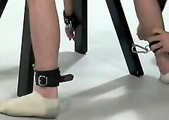 A guy on the torture stand