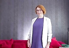 French amateur Julie Holly may look frumpy but this babe is a complete nympho who begged for a precious hard booty banging from Enormous on Women Cel 