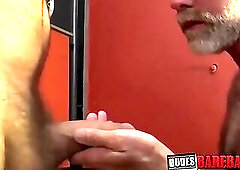 Bald hunk Jake Mitchell bareback hard pounded tattooed gay