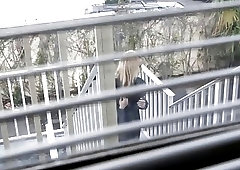 Playful pussy toying for a BDSM loving blojwjob-whore in ice