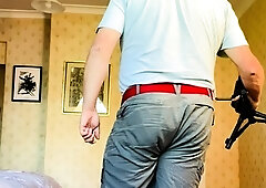 Small titted brunette amateur anal nailed at home