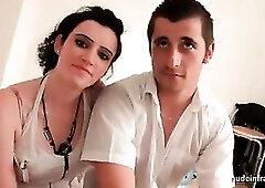 Anal dance and DP for a youthful french pair