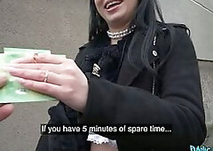 That babe can't live out of getting her bazookas out and who can blame her - Public Agent