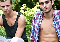 Exclusive outdoor anal sex with Dillon Rossi, Max Ryder
