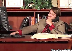 Ay officesex hunk assfucked by his boss