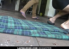 LatinLeche - 5 Latino Guys Poke At A Bday Soiree