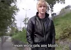 CzechHunter - Czech gay throat fucking outdoors