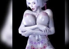 Sexy Oriental bitch feel so concupiscent sitting on the large knob and squirting a lot
