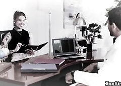 Christy, Kimmy, Hime, Madi, Vanessa, Victoria and Ember are attending a Sex Addicts Anonymous meeting moderated by a male reformed sex-addict Lucas. E