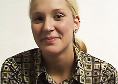 Blonde-haired, Teen eighteen+, Shy teen, disrobes, large natural breasts, large nipps, snatch fingering,