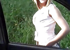 Big ass tranny anally fucked after being picked up outdoors