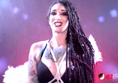 Hot brunette Sully Savage gets wild on the Tremor during her interview