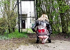 Beautiful transgender, ladyboy piss