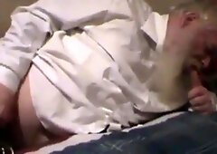 Fat old man wanking 4