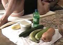 Instruments, vegetables & fruits insertion