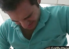 Horny guy gets anus stuffed