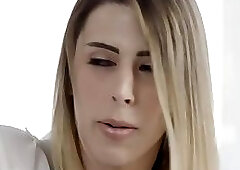 Pretty TS Casey gets ass pounded hard by her hunk lover