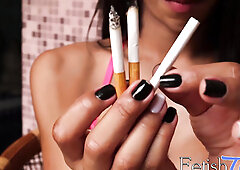 Chain smoking tbabe with an amazing body wants your meat