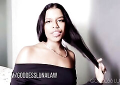 Addicted to centre finger - Dominatrix-bitch Luna Law humiliates u