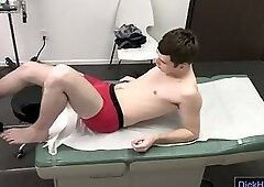 Shy Teen examination by his horny doctor