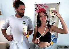 A duo with sizzling chemistry plays an exhilarating strip game outdoors