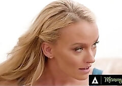 MOM'S MALE - Hung Dude Gets Trained In FFM three-Way By His Stepmom And His Hawt Neighbour