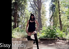 SISSY V-CARD LIL' BLACK SUNDRESS PHOTOGRAPH SHOOT