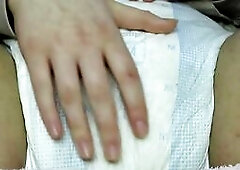 Wetting my Diaper and Touching Myself