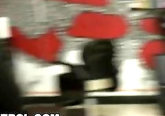 During a raid, a suspect is fucked hard by the police