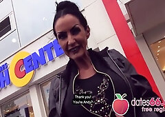 German Goth Sidney Dark Riding Cock In The Car