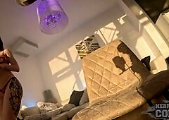 Aloida Striptease & Glass Dildo Fun