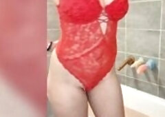 Je t'ai attendu toute la journée je suis toute humide - Femme Solo - Gode Dragon - Française