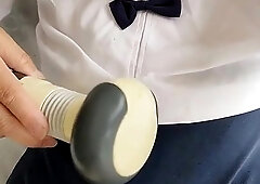 A transvestite clothed