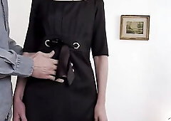 At the therapist, cum on the butt whilst spouse is blindfolded