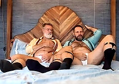 Two hairy daddies relaxing on the couch after work - Seattle gets filled up