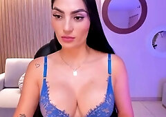 Nasty brunette pornstar with big boobs