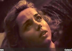 Ana de Armas showing cleavage and making love