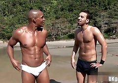 Watch this hot Mexican dude give a sloppy blowjob and get a cumshot in his mouth