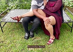 Bashful hijab wife enjoys an erotic outdoor massage and sensual softcore action