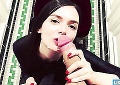 Fucked & Facialized My Sexy Slim Brunette GF In the Toilet Of a Hookah Bar