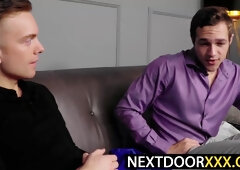 NextDoorXXX.com - Jayden Marcos pummels Nich Thompson to let go cum