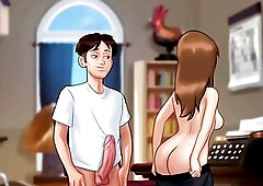 Miss bissette lastly screws Anon - summer time saga gameplay part two