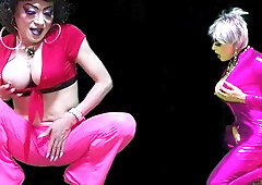 t-girl niclo gorgeous damsel getting off