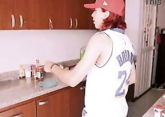 I get banged at my 1st day at work as maid