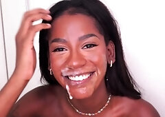 Ebony sex euro video with anal action and kinky blowjob