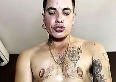 AMERICAN DADDY BLACK FUCKING FTM LATINO MAN PUSSY