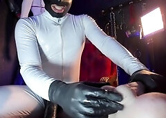 Latex milking, latex breathplay, greased